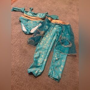 Disney Jasmine Turquoise and Gold Bathing suit